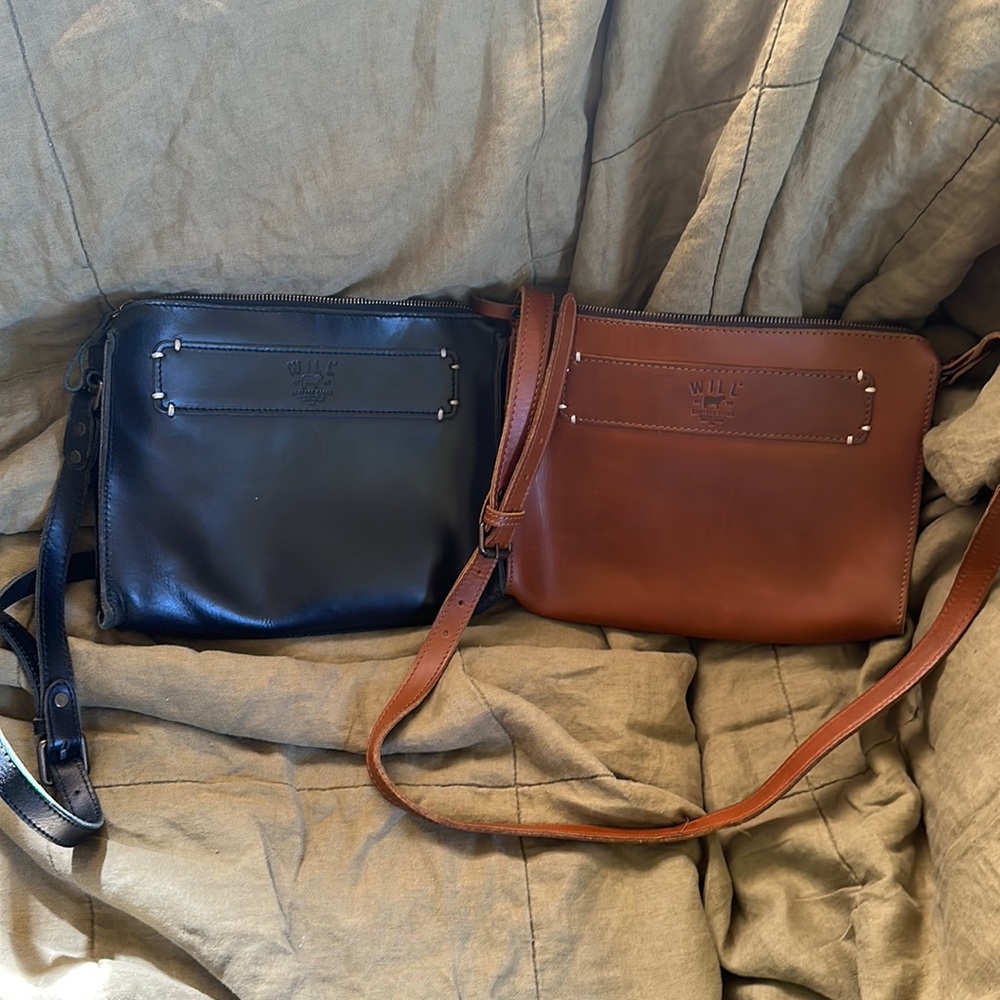 Matching Will Leather crossbody bags